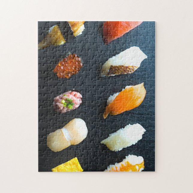 Quebra-cabeça Sushi Slate – A Modern Gourmet Layout (Vertical)