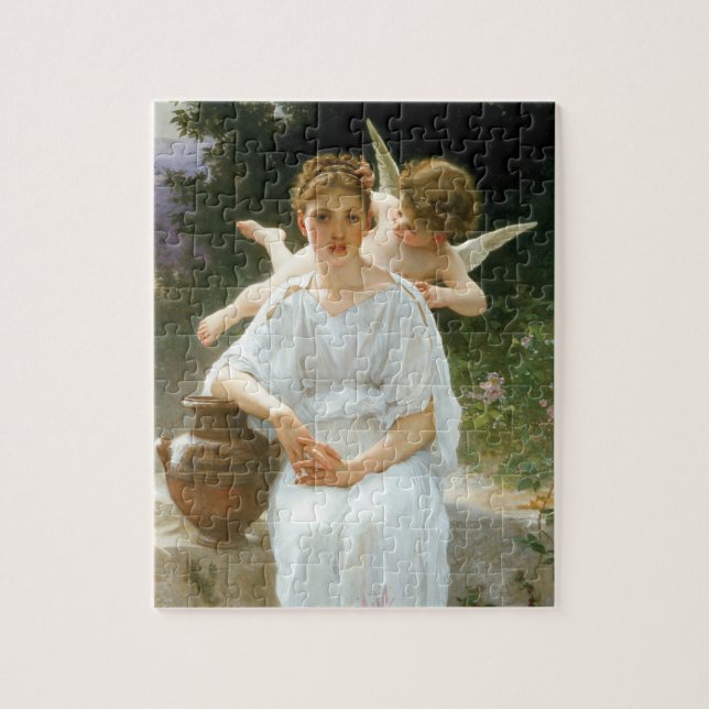 Quebra-cabeça Susurros de Amor, Primeira Rêverie de Bouguereau (Vertical)