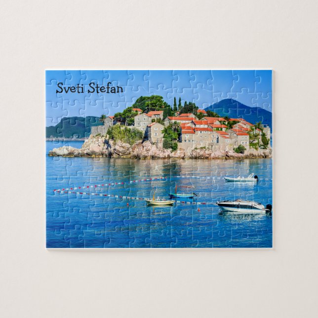Quebra-cabeça Sveti Stefan Montenegro (Horizontal)