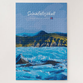 Quebra-cabeça Svínafellsjökull, Iceland - Glacier View