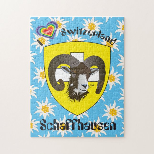 Quebra-cabeça Svizzera Schaffhausen Schweiz Suisse (Vertical)