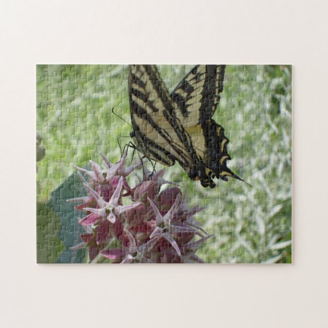 Quebra-cabeça Swallowtail em Milkweed (Horizontal)
