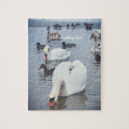 Quebra-cabeça Swan branco