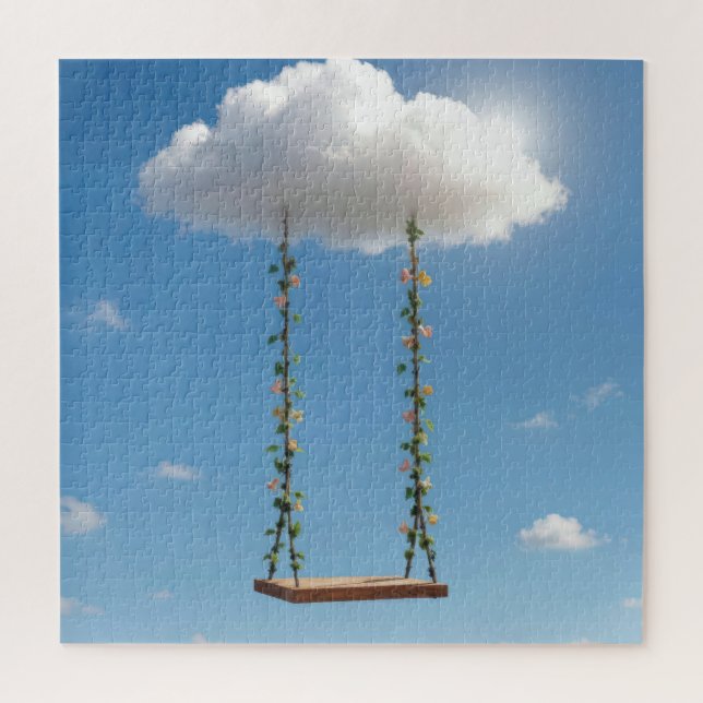 Quebra-cabeça Swing Hanging From a Cumulus Cloud (Vertical)