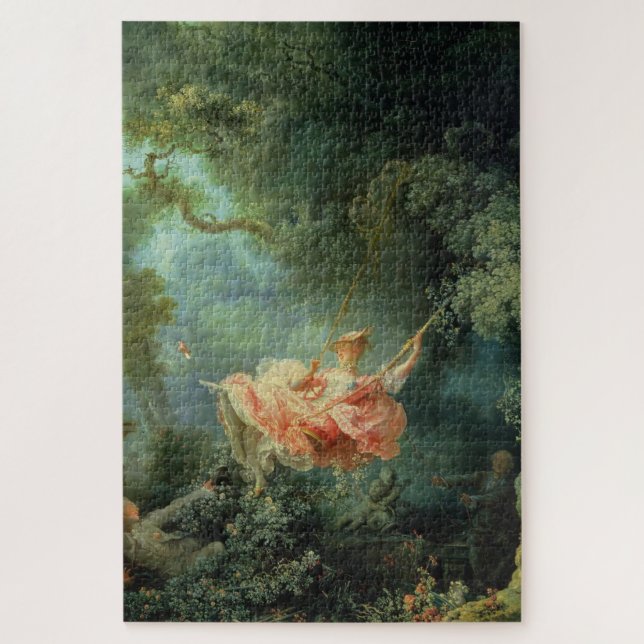 Quebra-cabeça Swing Jean-Honoré Fragonard Famous Rococo Art (Vertical)