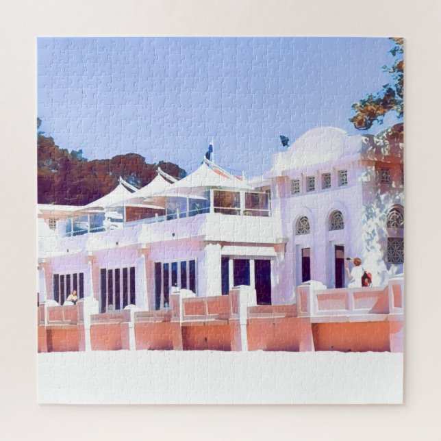 Quebra-cabeça Sydney Balmoral Beach retro Bathers Pavillion (Vertical)