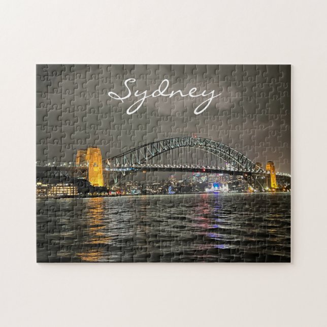 Quebra-cabeça Sydney Harbor by Night, Austrália, Foto (Horizontal)