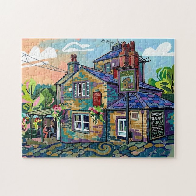 Quebra-cabeça Taberna Puzzle Hall Inn, Sowerby Bridge Arte Impre (Horizontal)