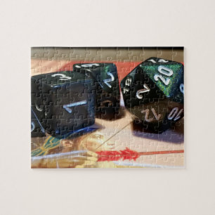 Quebra-cabeça Tabletop RPG Conjunto de Dados do Jogador de Pap