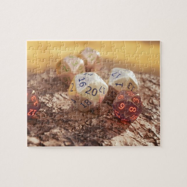 Quebra-cabeça Tabletop RPG | Dice do Jogador de Papel Fantasia n (Horizontal)