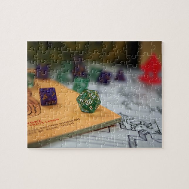 Quebra-cabeça Tabletop RPG | PNP Fantasy Role Player Night Dice (Horizontal)