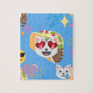 Quebra-cabeça taco cat emoji