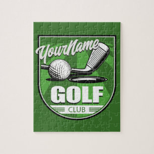 Quebra-cabeça Taco de golfe NOME Pro Golfista Jogador Personaliz