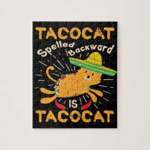 Quebra-cabeça Taco gráfico do gato de Tacocat Cinco de Mayo