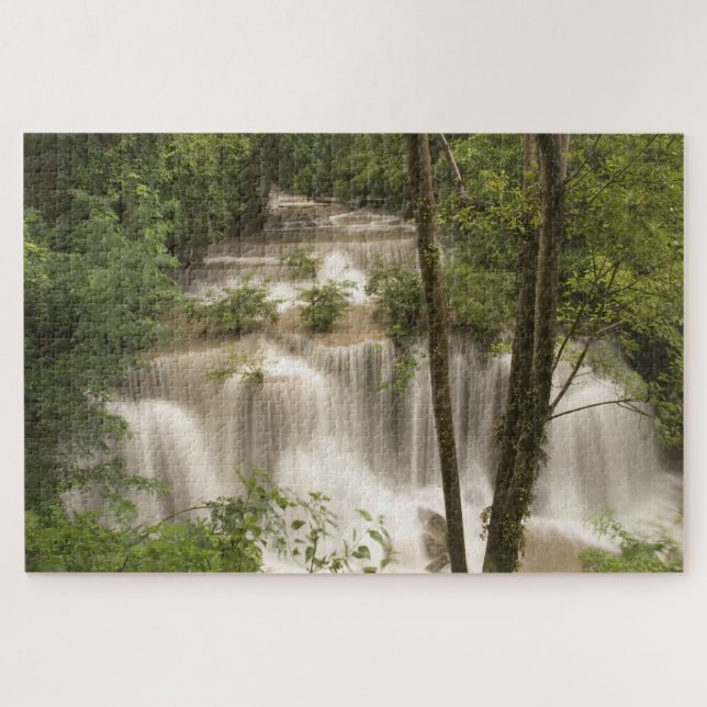 Quebra-cabeça Tailândia, Cachoeira Huai Mae Khamin (Horizontal)