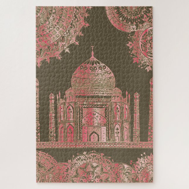 Quebra-cabeça Taj Mahal - Estilo Boêmiano Oriental (Vertical)