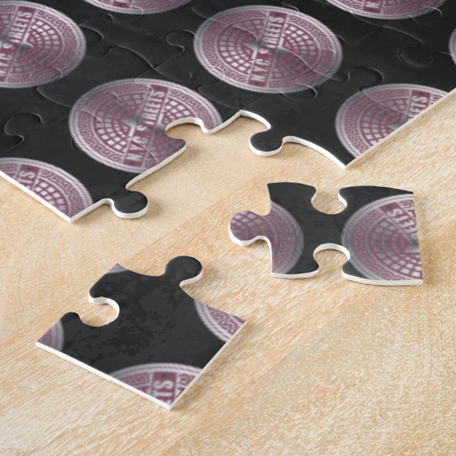 Quebra-cabeça Tampas de Bueiro NYC (Lateral)