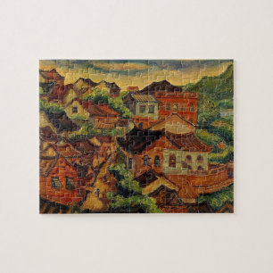 Quebra-cabeça Tamsui & Chen Cheng-Po /Taiwan, arte tradicional