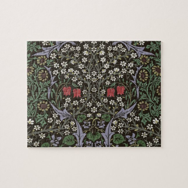 Quebra-cabeça Tapeçaria Floral William Morris Blackthorn (Horizontal)