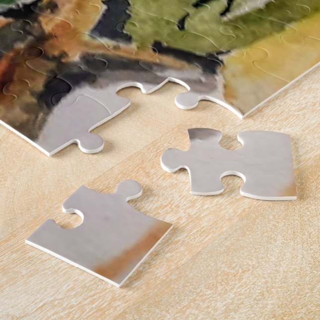 Quebra-cabeça Tapetes de cor amarela com ramos castanhos (Criador carregado)