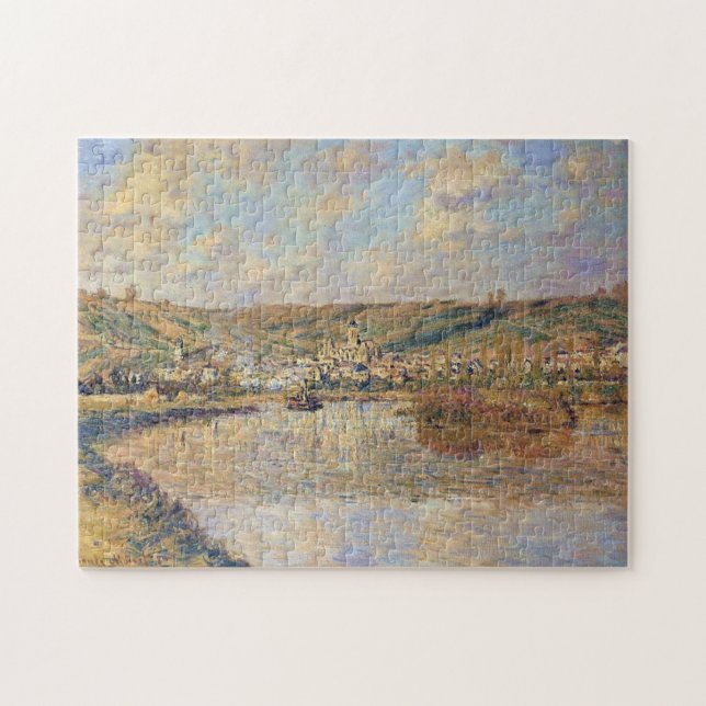 Quebra-cabeça Tarde da tarde na Vetheuil Monet Fine Art (Horizontal)