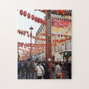 Quebra-cabeça Tarde em Chinatown, Londres, Inglaterra, Reino Uni