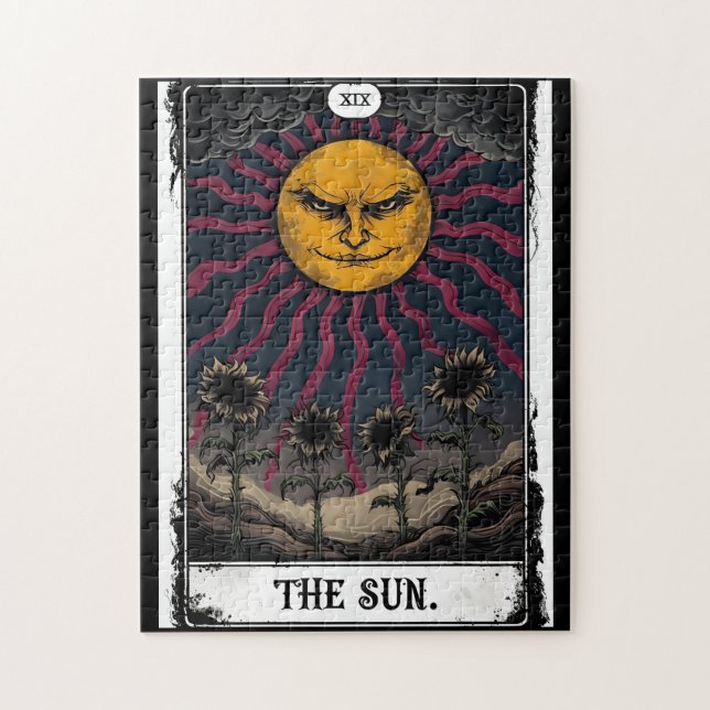Quebra-cabeça Tarot do Sol Gótico (Vertical)