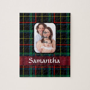 Quebra-cabeça Tartan vermelho e verde