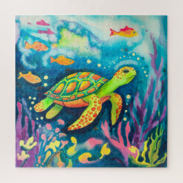 Quebra-cabeça Tartaruga de pintura