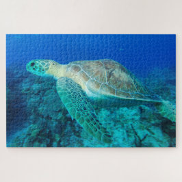 Quebra-cabeça Tartaruga do mar Nadando 20"x30"