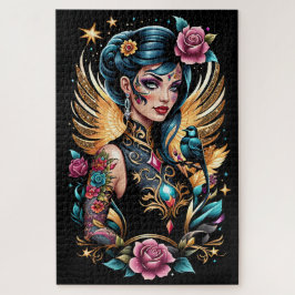 Quebra-cabeça Tatuagens E Rosas 2