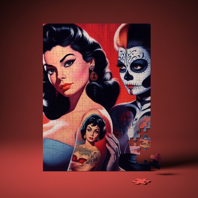 Quebra-cabeça Tatuagens Pin-ups ao Estilo Antigo (Criador carregado)