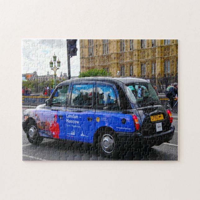 Quebra-cabeça Táxis de Londres Reino Unido (Horizontal)