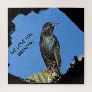 Quebra-cabeça Te Amo Vovó Black Starling Foto Sudoeste