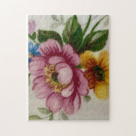 Quebra-cabeça Tea Cup Floral Bouquet