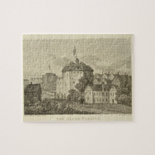 Quebra-cabeça Teatro de The Globe no Bankside como apareceu i (Horizontal)