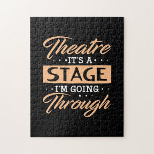 Quebra-cabeça Teatro É Um Ator Palco Que Está Passando