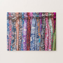 Quebra-cabeça Tecidos coloridos 