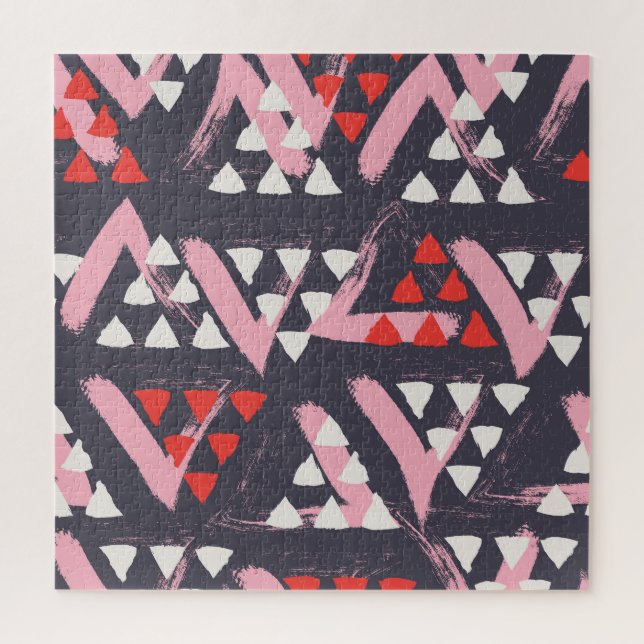 Quebra-cabeça Tela de padrão artístico desenhado à mão (Vertical)