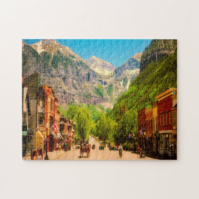Quebra-cabeça Telluride Colorado. (Horizontal)