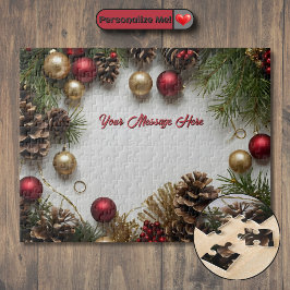 Quebra-cabeça Tema de Natal Personalizável