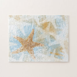 Quebra-cabeça Tema do Oceano Costeiro de Praia de Starfish