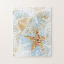 Quebra-cabeça Tema do Oceano Costeiro de Praia de Starfish