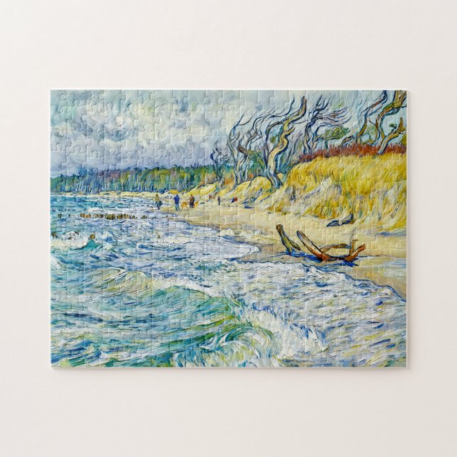 Quebra-cabeça Tempestuoso Mar Báltico impressionista no Weststra (Horizontal)