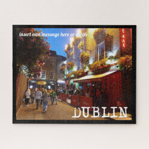 Quebra-cabeça Temple Bar, Dublin, custom text