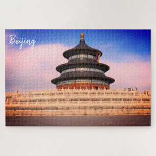 Quebra-cabeça templo celeste beijando