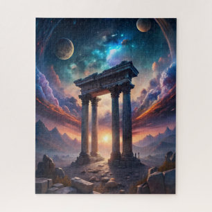 Quebra-cabeça Templo Cósmico Antigo - Ruínas da Galáxia Fantasia