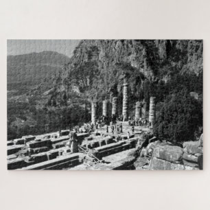 Quebra-cabeça Templo de Delphi Apollo, Grécia de Vintage