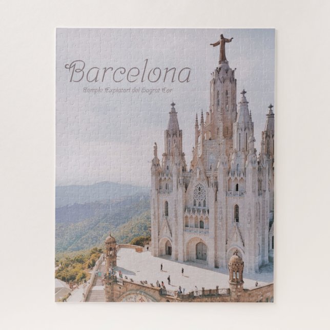 Quebra-cabeça Templo de Espanha de Barcelona Expiatori del Sagra (Vertical)