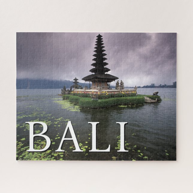 Quebra-cabeça Templo Ulun Danu | Bali, Indonésia (Horizontal)